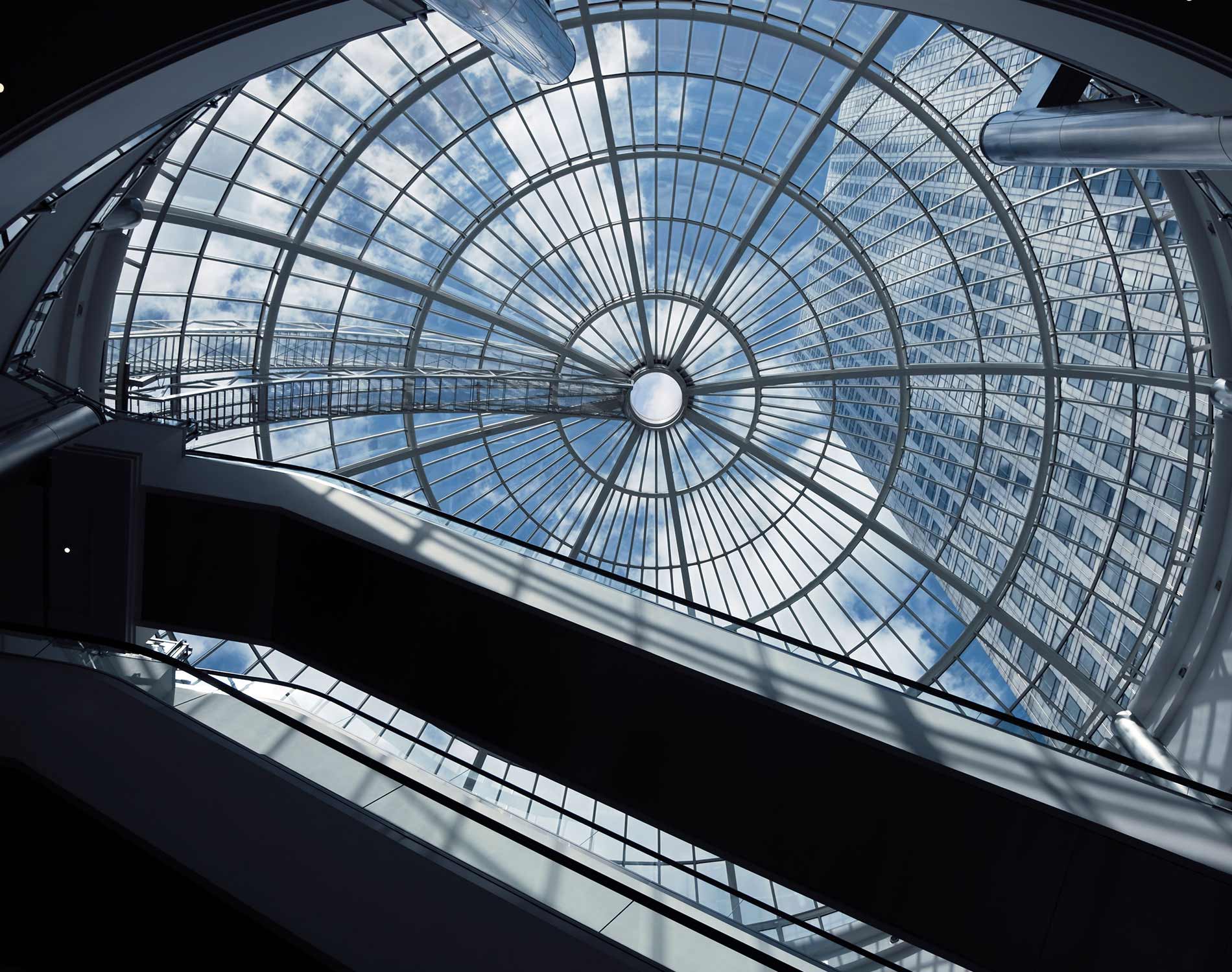 Height of glass ceiling Height of glass ceiling